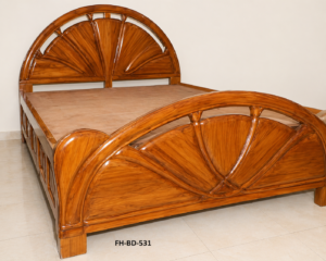 Elegant Arc Designer Wooden Bed Set (FH-BD-531)