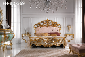 Opulent Charm Bed Set – Gold Accent Collection (FH-BD-569)