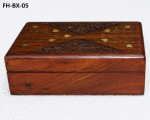 Vintage Carved Wooden Storage Box – FH-BX-05