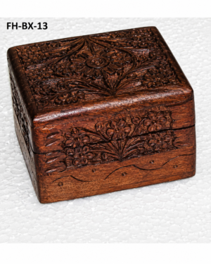 Royal Blossom Handcrafted Wooden Storage Box