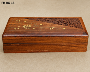 Heritage Bloom Handcrafted Wooden Keepsake Box