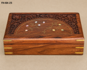 Imperial Flora Handcrafted Wooden Treasure Box
