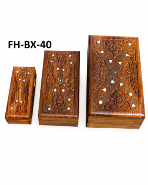 Vinewood Handcrafted Wooden Treasure Box Set