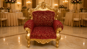 Shahi Vermilion – Royal Carved Accent Chair