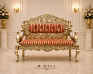Heritage Royal Gold Carved Sofa (RE SF3 036)