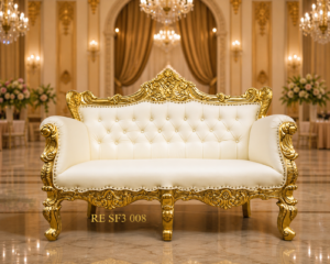 Imperial Elegance – Gold Carved Luxury Sofa