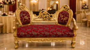 Zarqoon Heritage – Royal Carved Banquet Sofa