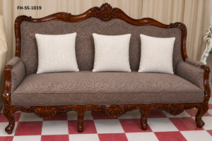 Royal Walnut Carved Wooden Sofa Set