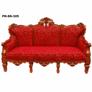 Royal Hand-Carved Wooden Sofa