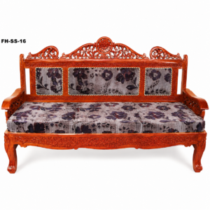 Royal Hand-Carved Wooden Sofa Settee