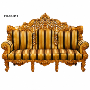 Royal Luxury Hand-Carved Wooden Sofa