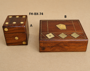 Royal Dice Wooden Keepsake Box