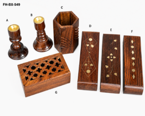 Classic Wooden Candle Holder