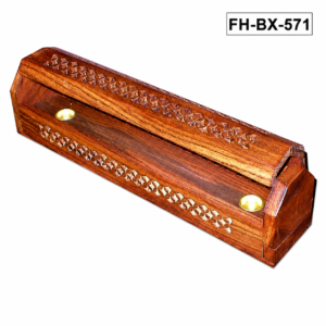Handcrafted Wooden Incense Holder Box