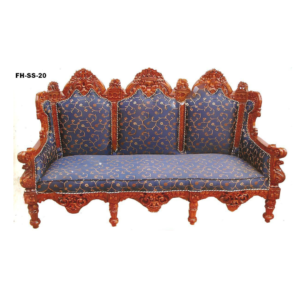 Royal Hand-Carved Wooden Sofa Settee