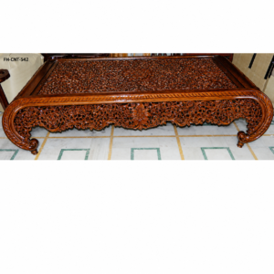 Luxury Hand-Carved Solid Wood Coffee Table | Royal Designer Center Table