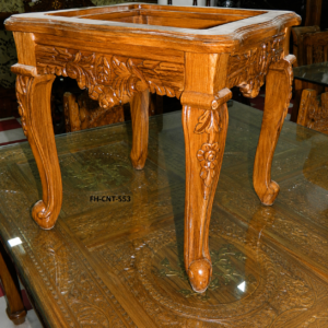Handcrafted Solid Wood End Table | Designer Wooden Side Table | Luxury Accent Table
