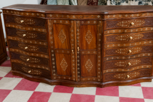 Handcrafted Solid Wood Multi-Drawer Sideboard Cabinet | Luxury Wooden Storage Cabinet