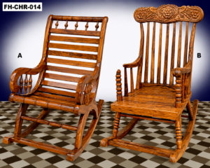 Premium Solid Wood Rocking Chair (Available in Two Designs – A & B)