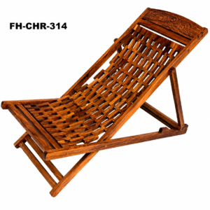 Handcrafted Solid Wood Folding Sun Lounger Chair
