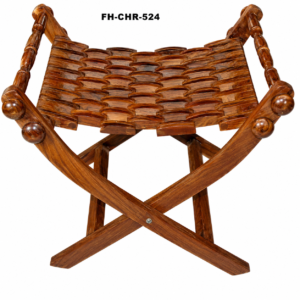 Handcrafted Solid Wood Folding Stool