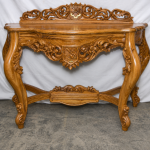 Royal Hand-Carved Solid Wood Console Table