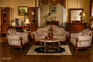 Enhance your home with the Regal Victorian Wooden Sofa Set. Featuring handcrafted solid wood construction, elegant carved details, premium patterned upholstery, and luxurious comfort, this timeless collection is perfect for sophisticated living spaces.
