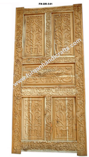 Royal Hand-Carved Wooden Double Door – FH-DR-541