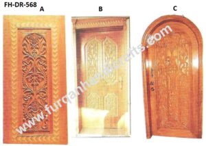 Hand-Carved Decorative Wooden Doors – FH-DR-568 (A, B & C)