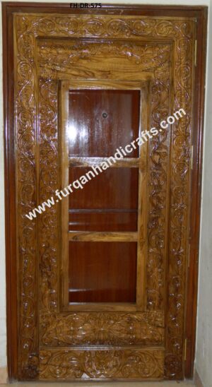 Elegant Hand-Carved Wooden Panel Door – FH-DR-575