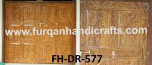 Royal Hand-Carved Wooden Double Door – FH-DR-577