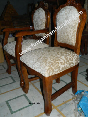 Royal Solid Wood Upholstered Dining Chair Set