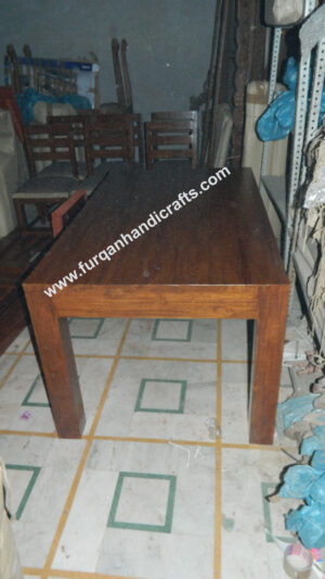 Modern Solid Wood Rectangular Dining Table