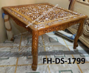 Royal Hand-Carved Solid Wood Coffee Table