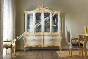 Royal French Provincial Glass Display Cabinet