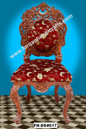 Royal Hand-Carved Upholstered Dining Chair