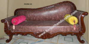 Royal Hand-Carved Wooden Sofa