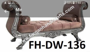 Royal Victorian Tufted Chaise Lounge Sofa