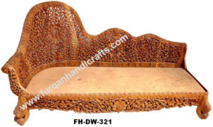 Royal Hand-Carved Solid Wood Daybed